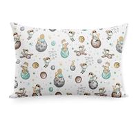 PinkZebra Funda de almohada infantil de 40 x 40 cm, 100% algodón, funda de cojín para niños y niñas, con cierre de cremallera, diseño de Principito