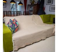 PinkZebra Manta de lana de cordero extragruesa de Nueva Zelanda, 600-650 g/m², aprox. 160 x 200 cm, 100% lana de cordero merino, gruesa y cálida, manta con flecos, color beige