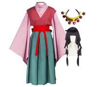 Pinloo Aruka Zorudikku Disfraz de Cosplay Set completo XS-XXL Aruka Zorudikku Wig Halloween Anime Cosplay Disfraz Conjunto Dibujos Animados Personaje Uniforme Traje