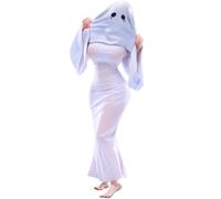 Pinloo Ghost Girl Figura Anime Ghost Girl Figuras - 20 cm Halloween Cosplay Robe Niña Figuras Ilustración Figuras PVC Modelo Coleccionables