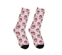 Pinloo KanameMadoka Calcetines de anime AkemiHomura Calcetines de pantorrilla Unisex Impresión 3D Dibujos Animados Calcetines de Algodón Mami Tomoe, Tipo 2, L