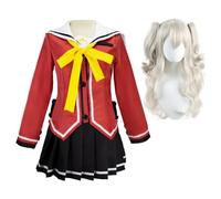 Pinloo Tomori Nao Cosplay Disfraz Tomori Nao Uniforme Traje con Peluca Anime Personaje Halloween Disfraces Mujer Carnaval Fiesta Disfraz Manga Niña Uniforme