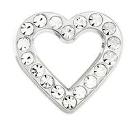 pinmart del Claro Rhinestone corazón día de San Valentín broche