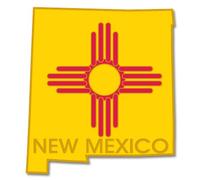PinMart del Estado Forma de Nuevo México y Nuevo México Bandera Pin de Solapa