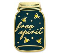 PinMart Free Spirit Firefly Mason Jar Nature Lover Lindo esmalte Pin de solapa