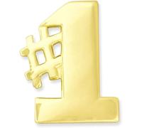 PinMart Oro Número 1 Hashtag - Pin de Solapa