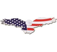 PinMart Pin de águila patriótica - Águila Americana Soaring - Pin de solapa esmaltado chapado en oro o níquel con cierre trasero para abrigos, chaquetas de traje y cordones, Pack De 10, Sin gemas.