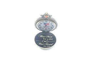 Pinnacle Awards Canada Best Man for a Day Best Friend for Life High Definition Laser Engraved Approved Railroad Pocket Watches, Antique Brass Railroad Watch, Reloj de ferrocarril de latón antiguo,