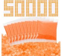 PINNACLE DYNAMICS Munición de gel Blaster, 50.000 rondas (5 paquetes), balas de gel para pistola eléctrica de gel, repuesto de munición para adolescentes y adultos, color naranja