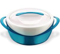 Pinnacle Thermoware Fuente para horno - Cuenco grande para sopa y ensalada - Cuenco aislado con tapa (verde azulado, 3,6 qt)