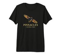 Pinnacles National Park California Cóndor Silueta Aves Camiseta Premium
