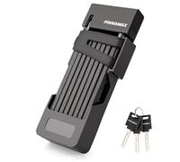 PINNAMAX Candado plegable para bicicleta - Candado plegable compacto para bicicleta con 3 llaves - Cerraduras antirrobo para bicicleta eléctrica, motocicleta, scooter, bicicleta, puerta, puerta