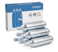 PINNAMAX Juego de Bomba de CO2 para Bicicleta, inflador de CO2 con Cartuchos de CO2 de 16 g/25 g, compacta, Ligera, Compatible con válvulas Presta & Schrader, Bicicletas de Carretera y