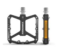 PINNAMAX Pedales de Bicicleta de Aluminio CNC de 9/16 Pulgadas, Plataforma Antideslizante, 3 rodamientos, Pedales para Bicicleta de Carretera, MTB, Bicicleta eléctrica