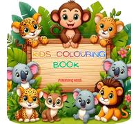 Pinning Hub - Activity Coloring Book for 3 to 5 years old kids - Gift to children for painting, drawing and coloring.