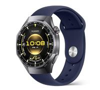 PinnWaa 22mm Silicona Correas Compatible con Huawei Watch GT 6/6 Pro 46mm/Ultimate 2, Transpirable Suave Deportiva Impermeable Correas, Pulsera Repuesto para Watch 5 46mm - Azul oscuro