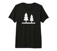 Pino Árboles Aire Libre Camping Sender Camiseta Premium