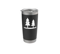 Pino Árboles Aire Libre Camping Sender Vaso térmico de acero inoxidable de doble pared