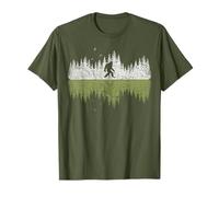 Pino Árboles Bosque Bigfoot Reflexión Vida Silvestre Naturaleza Exterior Camiseta