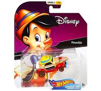 Pinocchio Hot Wheels Disney Character Cars - Coche fundido a presión a escala 1:64