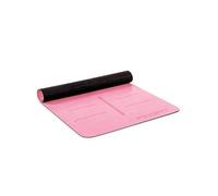 PINOFIT® Esterilla de yoga con marcas de alineación, rosa, 182 × 61 × 0,4 cm