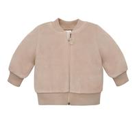 Pinokio Baby Jacket Hello, 80% Polyester, 20% Cotton Grey, Unisex Gr. 56-86, Sudadera Niños Bebes, BEJGE Velour Lovely Day,