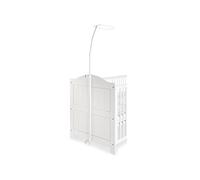 Pinolino 550001 - Barra con dosel para camas infantiles, blanca