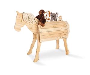 PINOLINO Caballo de Madera, Color Naturaleza, Large (381001)