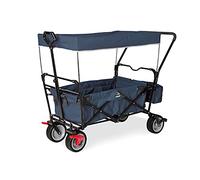 Pinolino Paxi DLX Comfort 238021 - Carrito Plegable con Freno, Techo Solar, Bolsa de Transporte, asa cómoda, Capacidad de Carga 70 kg, Color Azul Marino