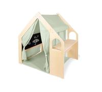 PINOLINO Thilda Casa de juegos para interiores - Tienda - Casa con techo de tela, alfombra para el suelo y pizarra - Tienda para niños - Juegos a partir de 3 años - Muebles para habitación infantil
