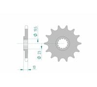 Piñón AFAM de acero anti-barro 22303 - 520