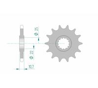 Piñon afam acero estandar 21606-paso 525 para moto repuestos accesorios piezas