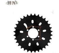 Piñón Aluminio Ligero 25T para Motor Bici Piñón Aluminio Ligero | para acero tratado térmicamente, durabilidad extrema, enganche para suave cadena, incluye tornillos fijación(32T)
