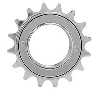 Piñón Bicicleta 16T, Acero Duradero Electrocromado Plateado - Resistente al óxido, Rotación suave y silenciosa, para, bicicleta plegable y single speed (Plata galvanizada)