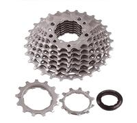 PiñOn Bicicleta Cassette de rueda libre for bicicleta de carretera MTB de 9 velocidades, volante de inercia, 9S, 25T, 28T, 32T, 36T, 40T, 42T, 46T, 50T PiñOnes Bicicleta MontañA(11-46T Silver)