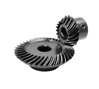 PiñóN CóNico 1: 2 Spiral Bevel Gear 1M 15/30/20/40 Teeth Steel Helical(20 Teeth-6MM,40 Teeth-8MM)