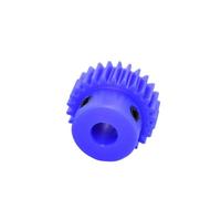 Piñón de alta precisión, engranaje recto nailon azul 1 m, pieza, 15-120 dientes, plástico, con orificio escalonado 12 mm(55 Teeth)