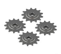 Piñón de bicicleta 13T, engranajes de motor de aleación para cadena 410, compatible con motores 1016Z Z3 1018, negro, paquete de 4