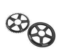 Piñón de cadena de bicicleta eléctrica 44T Plato de metal Prueba de desgaste Resistente a la oxidación Transmisión de potencia mejorada para BBS01 BBS02 BBS01B BBS02B G340 250W