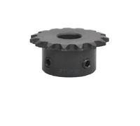 Piñón de cadena de rodillos, Piñón de transmisión por cadena industrial 04C, 11-25 dientes, 45 acero, 5 mm-18 mm, paso 6,35(11 Teeth,8mm)