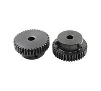 Piñón de engranaje recto 1M 24 dientes 1 Mod Diente derecho 45# Acero Proceso Orificio Motor Engranaje Cremallera Transmisión(8mm,14pcs 1M 24 Teeth)