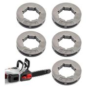 Piñón de Llanta 10 mm 7 Dientes | Juego De 5 Piezas Corona Dentada | Accesorio De Cadena De 3/8 Y 7 Dientes Para Sustitución De Cadena De Motosierra