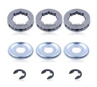 Piñón de llanta.325'' 7 dientes para STIHL 021 024 025 028 MS 250 motosierra y más modelos, ADEFOL rueda de cadena de anillo universal 325 anillo piñón kit de piezas de repuesto accesorio