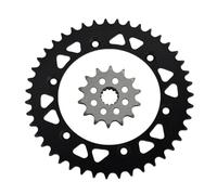 Piñón de Moto para Suzuki DR350 S-L M N P SK42B DR350S DR 350 1990-1993 Piñón Y Corona para Motocicleta 520 CNC, 14T 43T (Delantero Trasero)(14T 43T)