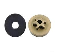 Piñón de transmisión de motosierra 90618228, con arandela o perno para motosierras DeWalt DCCS620B DCCS620P1 DCCS670X1 DCCS690M1 DCCS670B DCCS690H1 Negro Plata Pieza de repuesto (A)