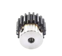 Piñón, engranaje recto de motor de alta precisión, 1 unidad, piñón recto Mod 2 20/25T, dientes derechos, acero, engranajes de transmisión de cremallera CNC for motor(30T 15mm keyway5)