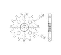 Piñón Supersprox 428 13Z