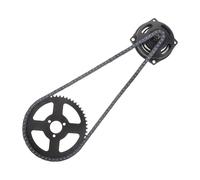 Piñón Trasero de Cadena T8f 54t de Aluminio Negro para Mini Moto | Adaptador 6t, Instalación Sencilla, para Mini Motocicleta y Go Kart, Uso Urbano y Rutas de Trail