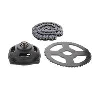 Piñón Trasero de Motocicleta 54t Adaptador 6t, Aluminio Negro | Kit Cadena Moto T8f, para Mini Motocicleta y Pocket Bike, Mejora Aceleración y Subidas