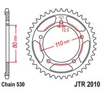 Piñón trasero JT 334 45 TRIUMPH 750/900/955/1000/1200 TROPHY/DAYTONA/SPRINT/TIGE